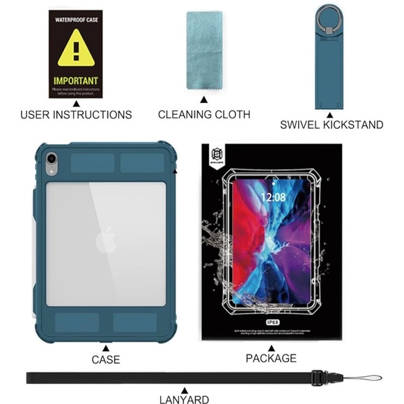 BRAND NEW OPEN BOX | iPad 10 | Waterproof Case - Picture 11 of 11